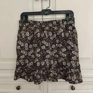 Rachel Zoe Bohemian 100% Linen Skirt with pockets